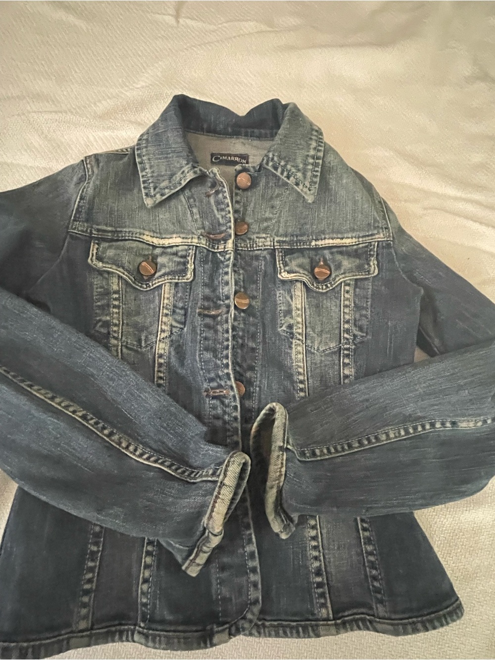 Classic Washed Denim Jacket - Blue
